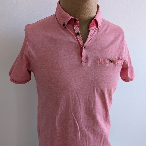 🇬🇧Ted Baker Pink Polo Shirt Classic Design - Picture 4 of 10